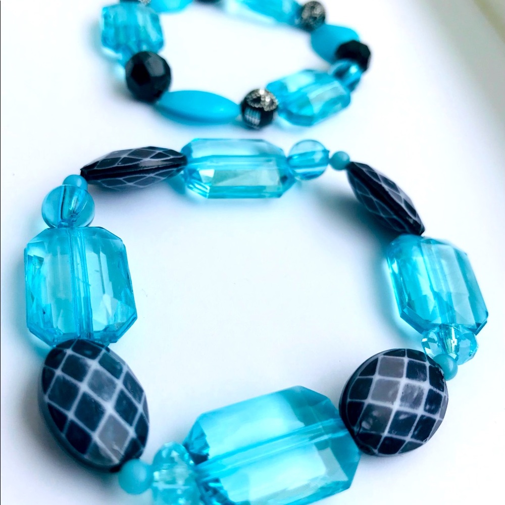 Beautiful Aquamarine Beaded Bracelets!